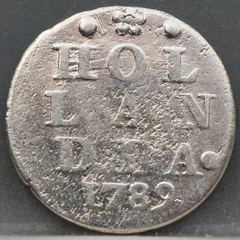 2 Stuiver 1789 — Dubbele Wapenstuiver Holland voorzijde