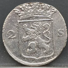 2 Stuiver 1789 — Dubbele Wapenstuiver Holland achterzijde