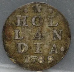 2 Stuiver 1789 Holland — Dubbele Wapenstuiver voorzijde