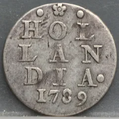 2 Stuiver 1789 Holland — Dubbele Wapenstuiver voorzijde
