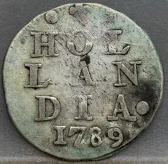 2 Stuiver 1789 Holland — Dubbele Wapenstuiver voorzijde