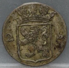 2 Stuiver 1789 Holland — Dubbele Wapenstuiver achterzijde
