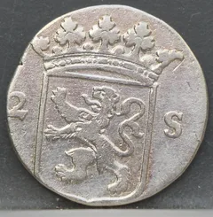 2 Stuiver 1789 Utrecht — Dubbele Wapenstuiver achterzijde