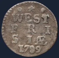 2 Stuiver 1789 West-Friesland - Dubbele wapenstuiver 1789