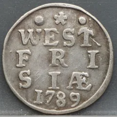 2 Stuiver 1789 — West-Friesland Zilver voorzijde