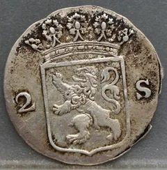 2 Stuiver 1790 — Dubbele Wapenstuiver Holland achterzijde