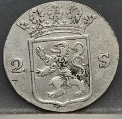 2 Stuiver 1790 Holland achterzijde