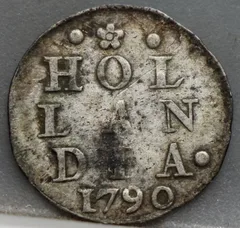 2 Stuiver 1790 Holland — Dubbele Wapenstuiver voorzijde