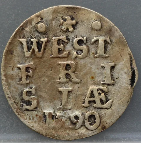 2 Stuiver 1790 West-Friesland — Zilver
