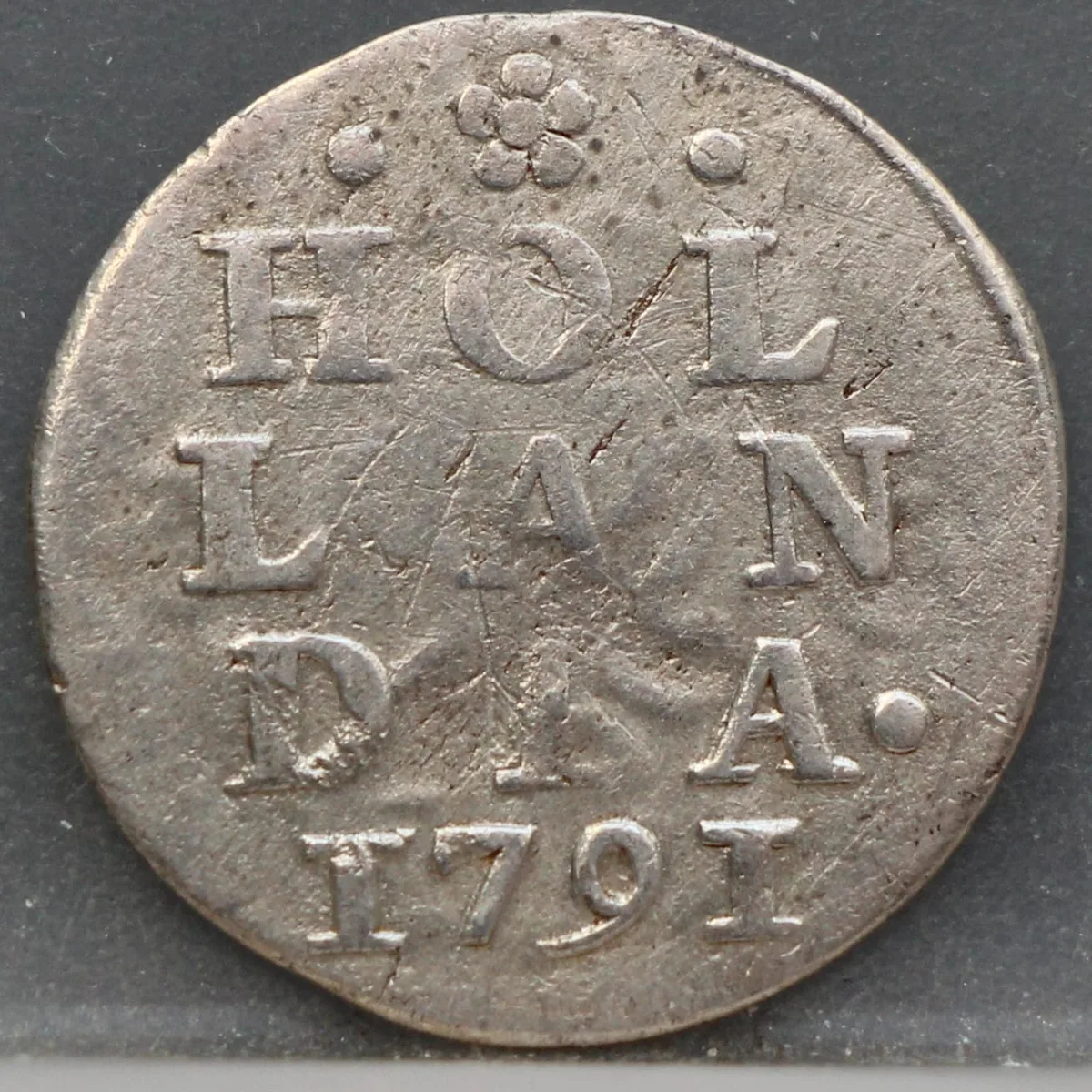 2 Stuiver 1791 — Dubbele Wapenstuiver Holland voorzijde