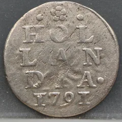 2 Stuiver 1791 — Dubbele Wapenstuiver Holland voorzijde