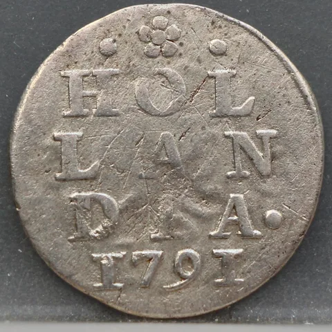 2 Stuiver 1791 — Dubbele Wapenstuiver Holland