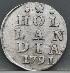 2 Stuiver 1791 Holland voorzijde