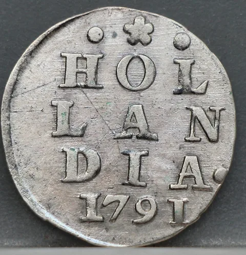 2 Stuiver 1791 Holland