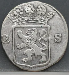 2 Stuiver 1791 Holland achterzijde