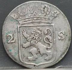 2 Stuiver 1791 Holland — Dubbele Wapenstuiver achterzijde, 2 stuiver (dubbele wapenstuiver)