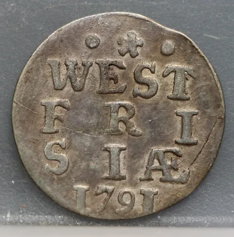 2 Stuiver 1791 West-Friesland Zilver