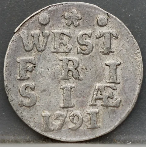 2 Stuiver 1791 West-Friesland Zilver