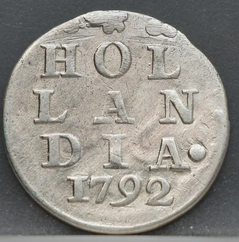 2 Stuiver 1792 — Dubbele Wapenstuiver Holland