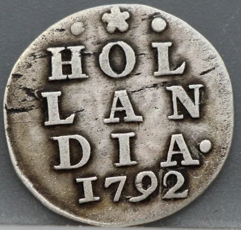 2 Stuiver 1792 — Dubbele Wapenstuiver Holland