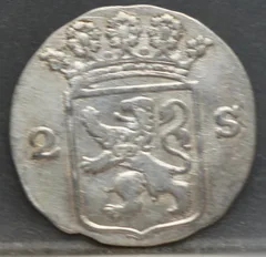 2 Stuiver 1792 — Dubbele Wapenstuiver Holland achterzijde