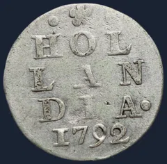 2 Stuiver 1792 Holland