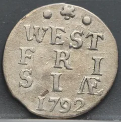 2 Stuiver 1792 West-Friesland voorzijde