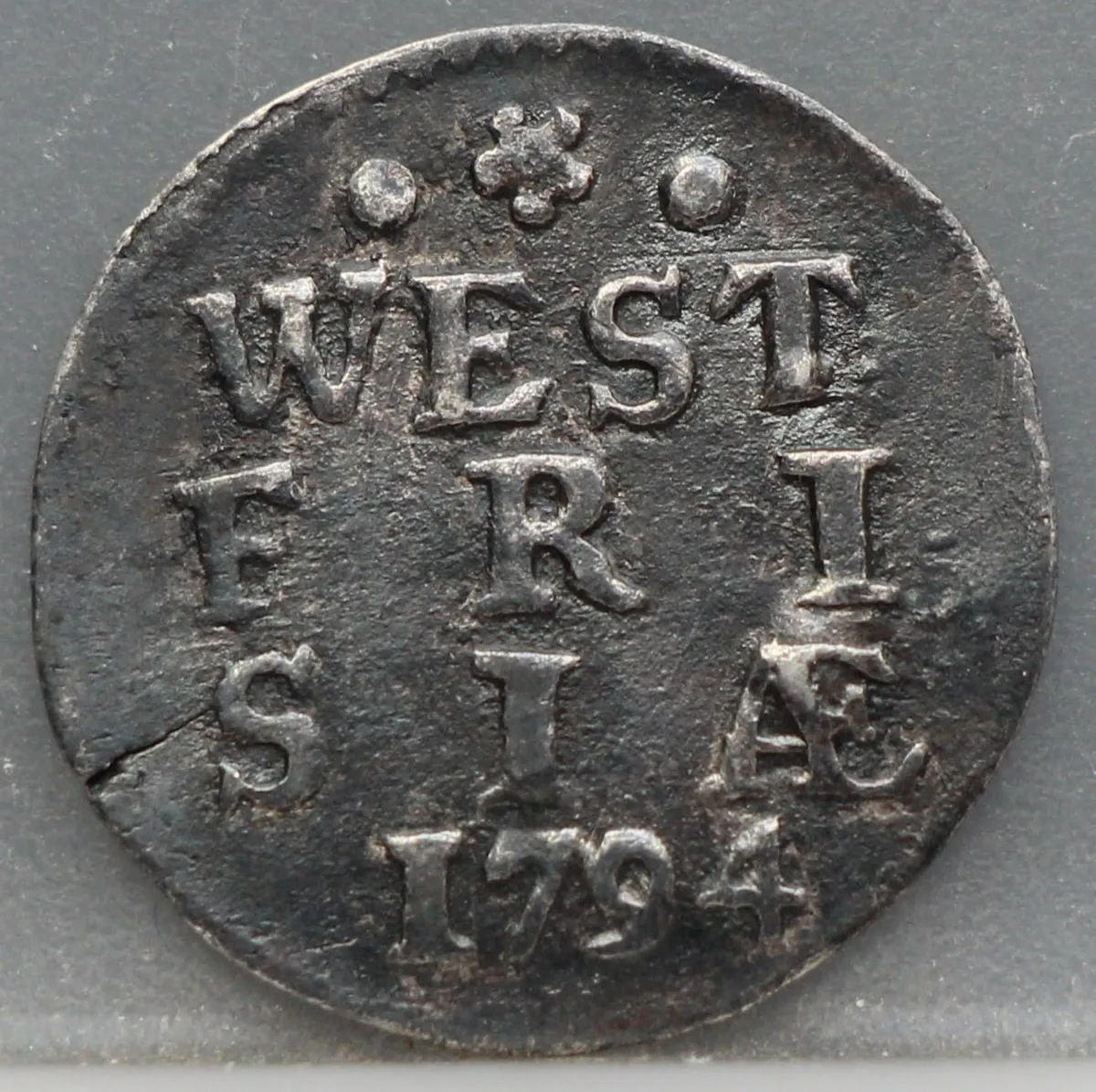 2 Stuiver 1794 — Dubbele Wapenstuiver West-Friesland voorzijde