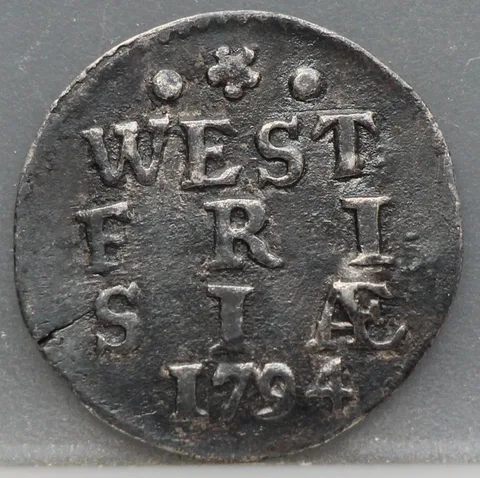 2 Stuiver 1794 — Dubbele Wapenstuiver West-Friesland
