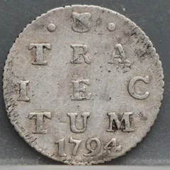 2 Stuiver 1794 Utrecht — Dubbele Wapenstuiver voorzijde
