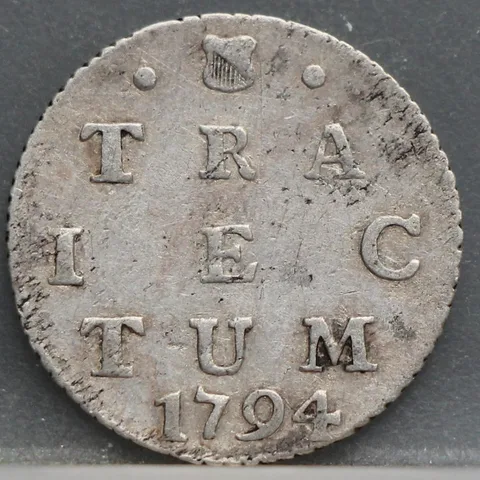 2 Stuiver 1794 Utrecht — Dubbele Wapenstuiver 1794 Kabelrand