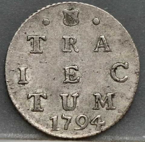 2 Stuiver 1794 Utrecht — Dubbele Wapenstuiver 1794 kabelrand