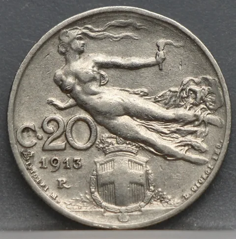 20 Centesimi 1913 Italië — Nikkel