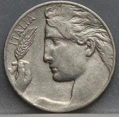 20 Centesimi 1913 Italië — Nikkel achterzijde