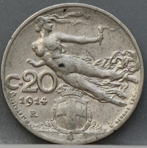 20 Centesimi 1914 Italië — Nikkel