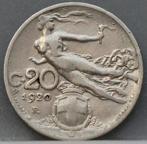 20 Centesimi 1920 Italië Nikkel
