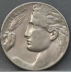 20 Centesimi 1920 Italië Nikkel achterzijde