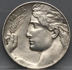 20 Centesimi 1921 Italië — Nikkel achterzijde