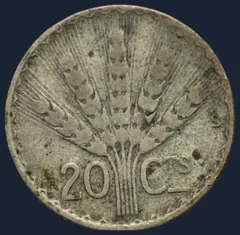 20 centésimos 1942 Uruguay