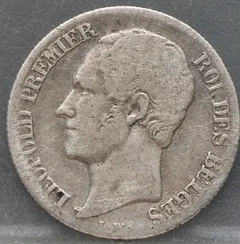 20 Centimes 1853 België voorzijde