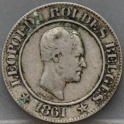 20 Centimes 1861 België — Cupro-nikkel
