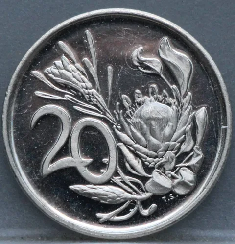 20 Cents 1974 Zuid-Afrika — Nikkel