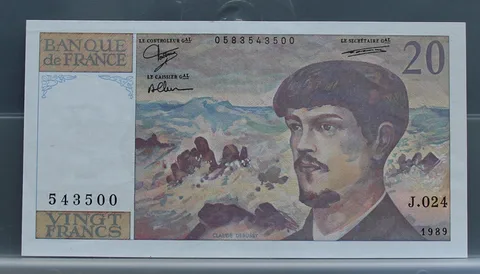 20 Francs 1989 Debussy — Frankrijk