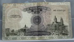 20 Gulden 1939 Emma — NVMH 58-1 Replacement achterzijde