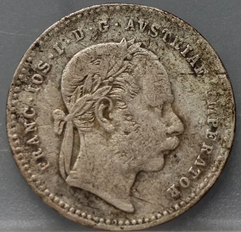 20 Kreuzer 1870 Oostenrijk Zilver
