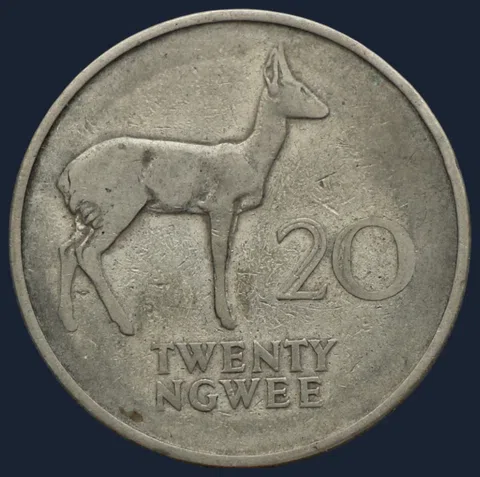 20 Ngwee 1968 Zambia