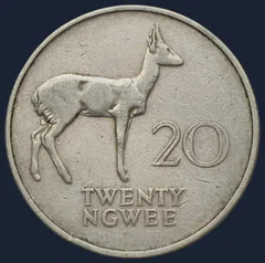 20 Ngwee 1972 Zambia