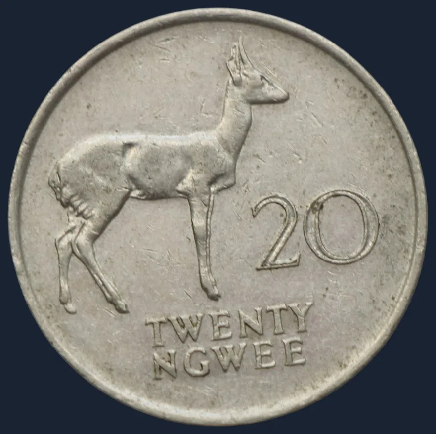 20 Ngwee 1988 Zambia