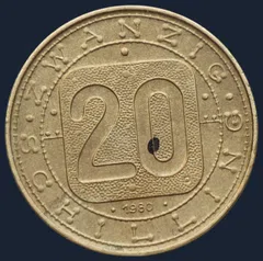 20 Schilling 1980 Oostenrijk 'Nine Austrian Provinces'