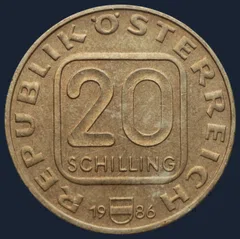 20 Schilling 1986 Oostenrijk Georgenberger Handfeste